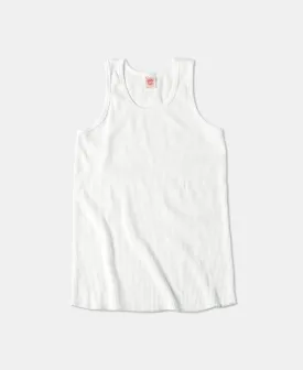 10.5 oz Cotton Tank Top - White