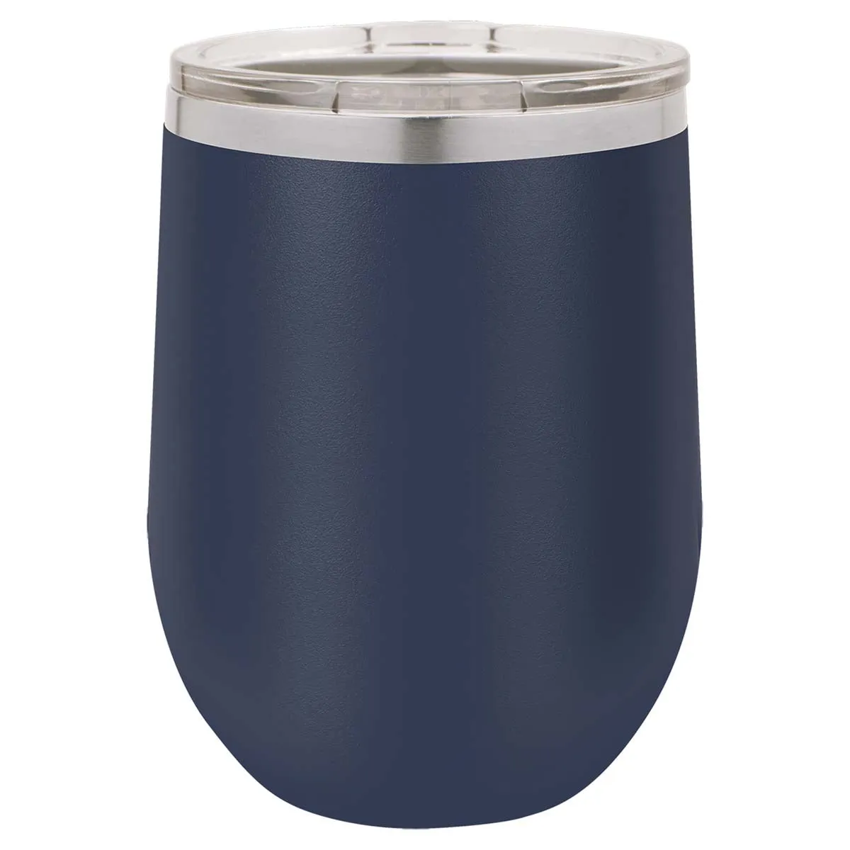 12 oz Wine Tumbler with Logo Laser Engraved on Insulated Stainless Steel Wine Tumblers   Lid