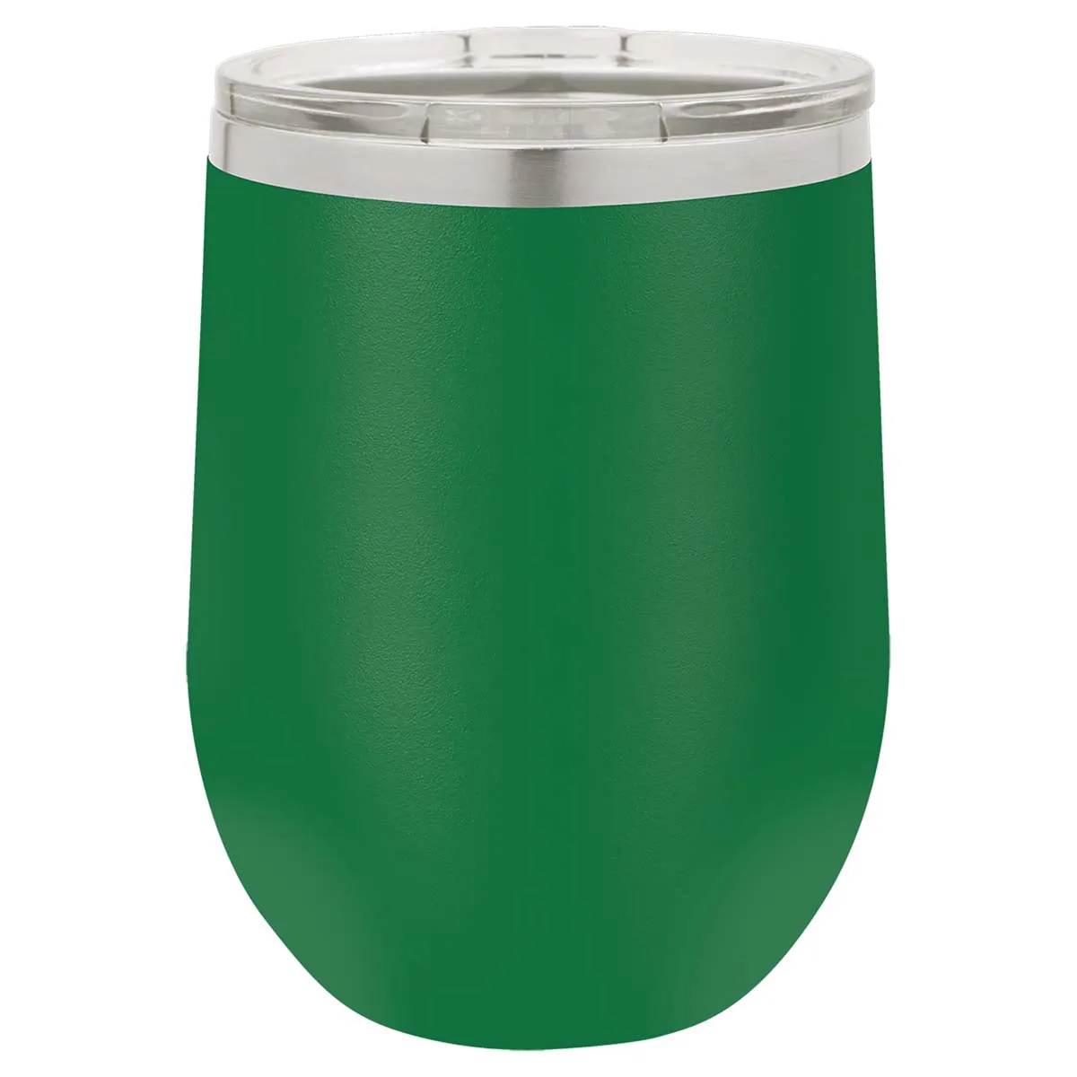 12 oz Wine Tumbler with Logo Laser Engraved on Insulated Stainless Steel Wine Tumblers   Lid