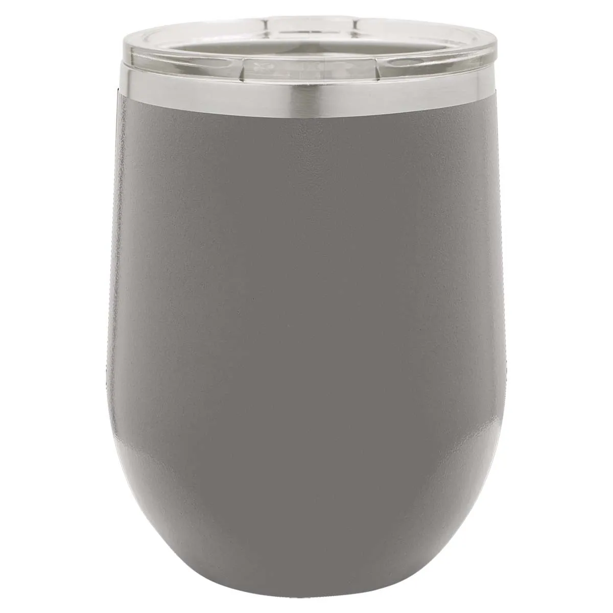 12 oz Wine Tumbler with Logo Laser Engraved on Insulated Stainless Steel Wine Tumblers   Lid