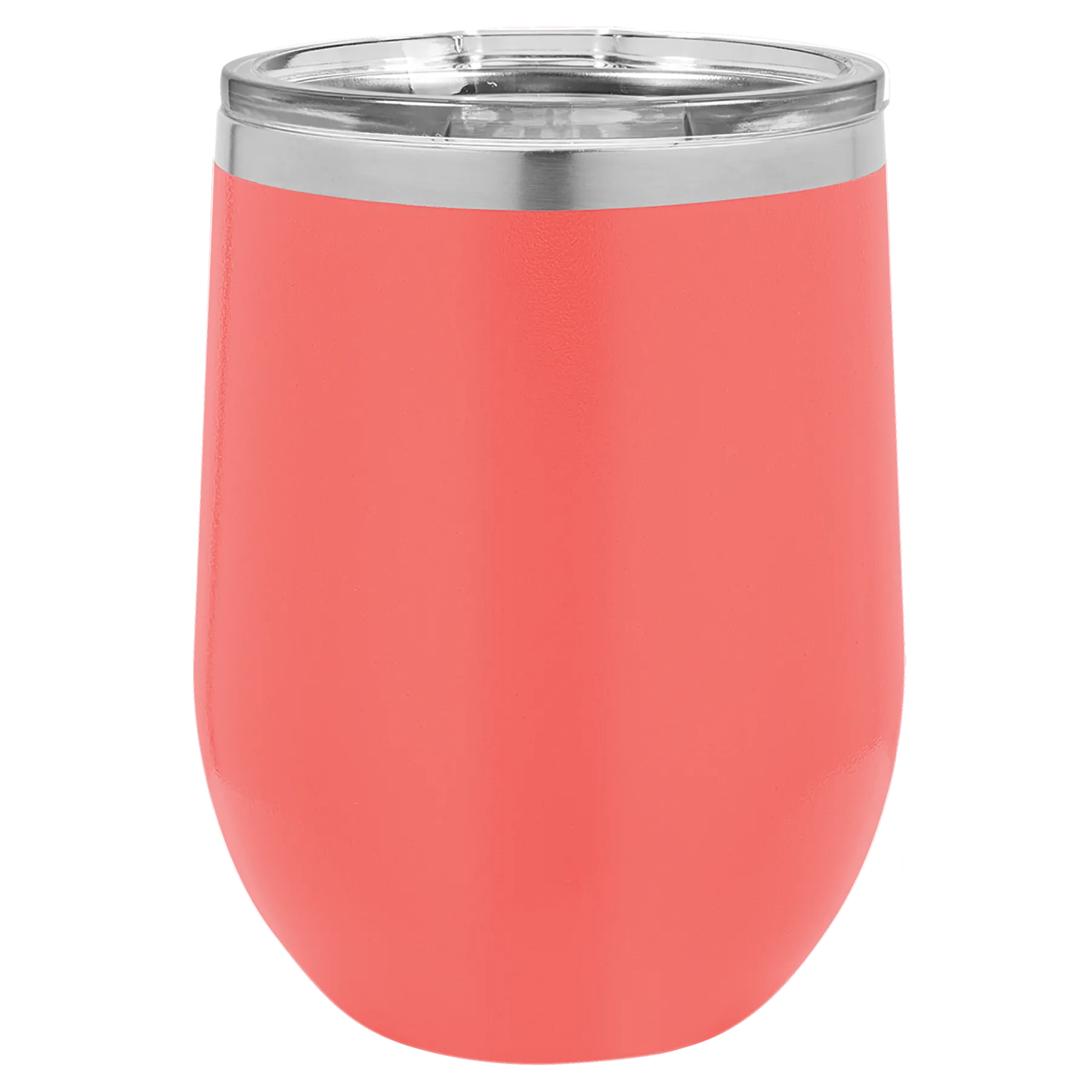 12 oz Wine Tumbler with Logo Laser Engraved on Insulated Stainless Steel Wine Tumblers   Lid