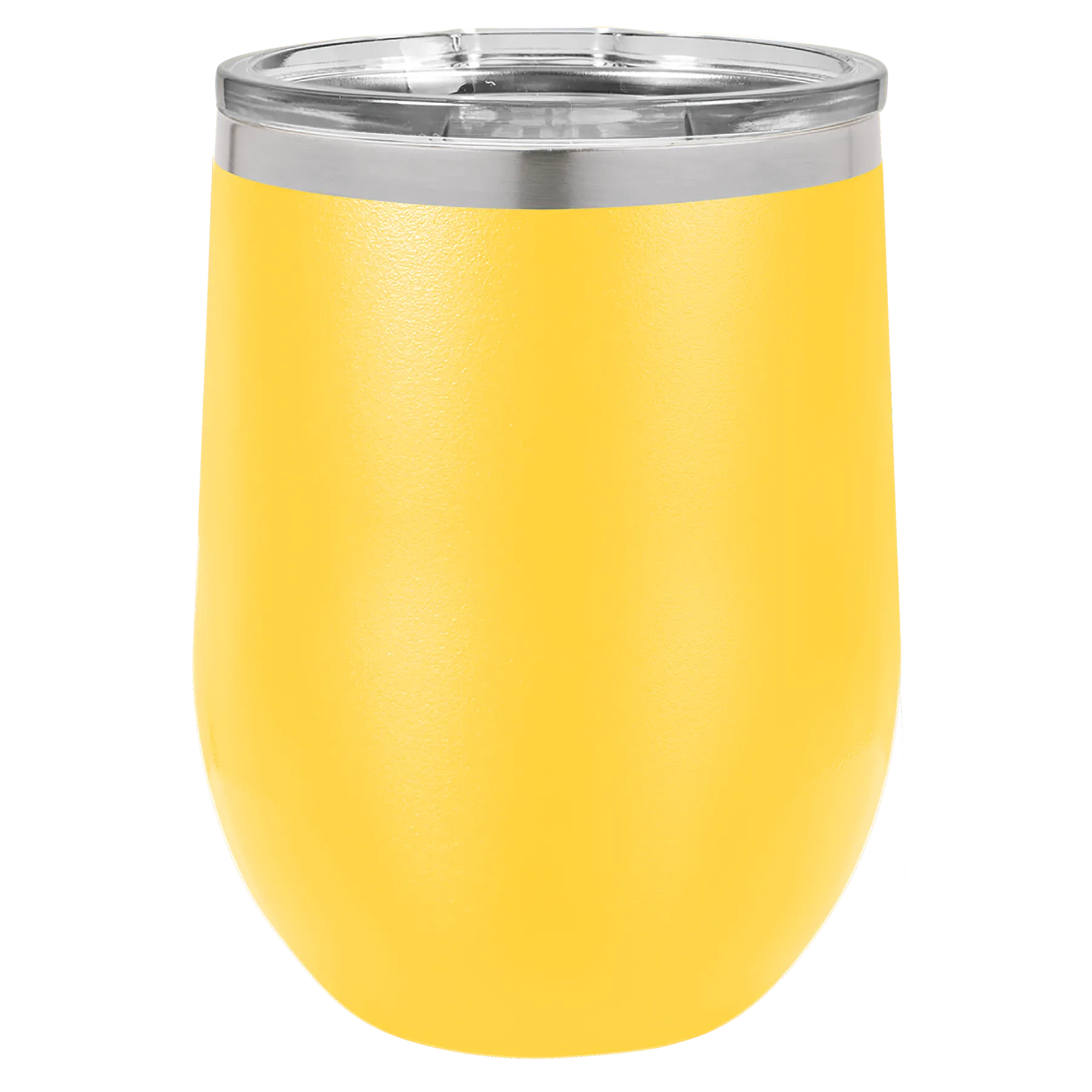12 oz Wine Tumbler with Logo Laser Engraved on Insulated Stainless Steel Wine Tumblers   Lid