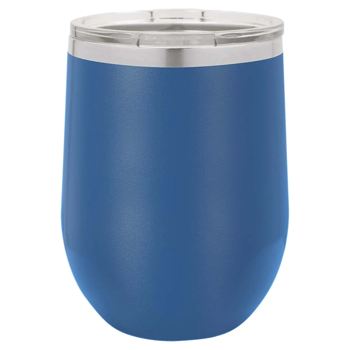12 oz Wine Tumbler with Logo Laser Engraved on Insulated Stainless Steel Wine Tumblers   Lid