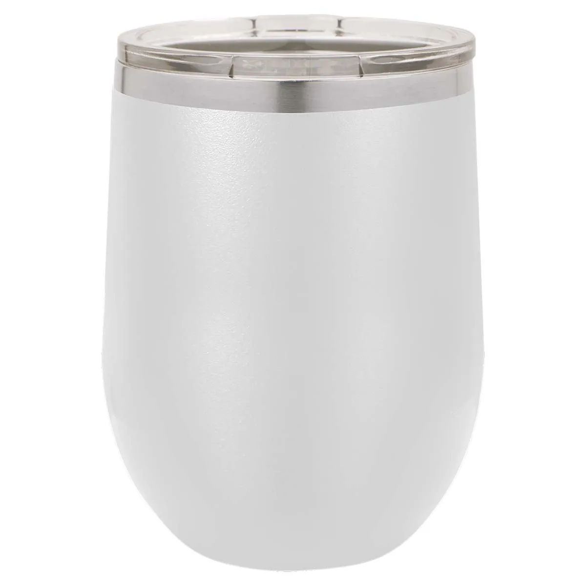 12 oz Wine Tumbler with Logo Laser Engraved on Insulated Stainless Steel Wine Tumblers   Lid