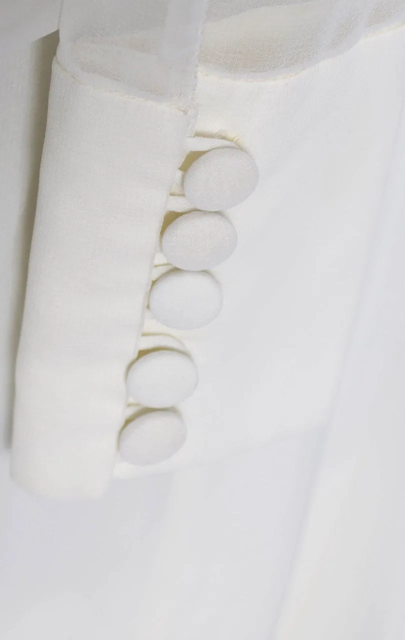 1970s John Bates Jean Varon Vintage Chiffon Dress