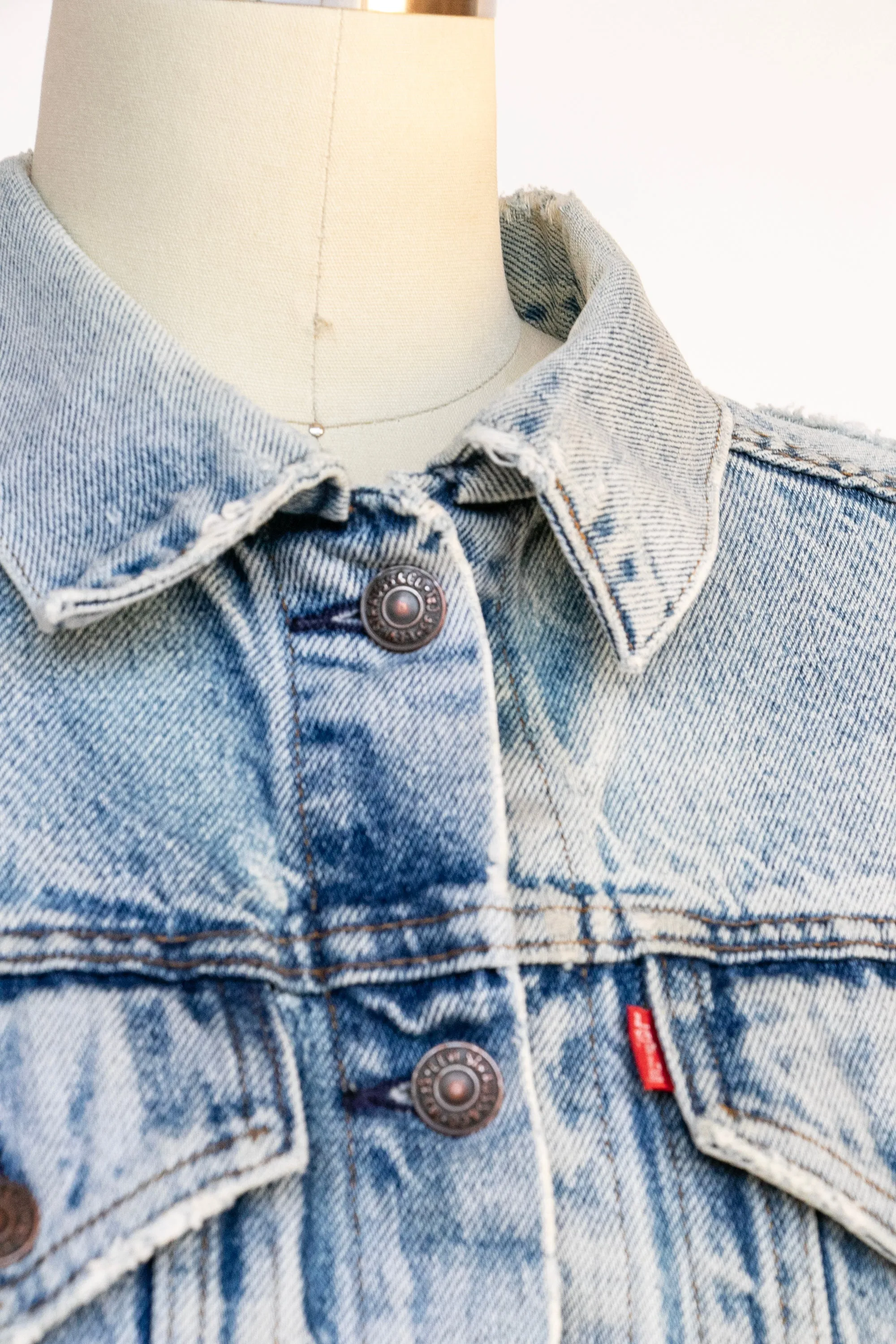 1970s Levi's Denim Jacket Distressed S