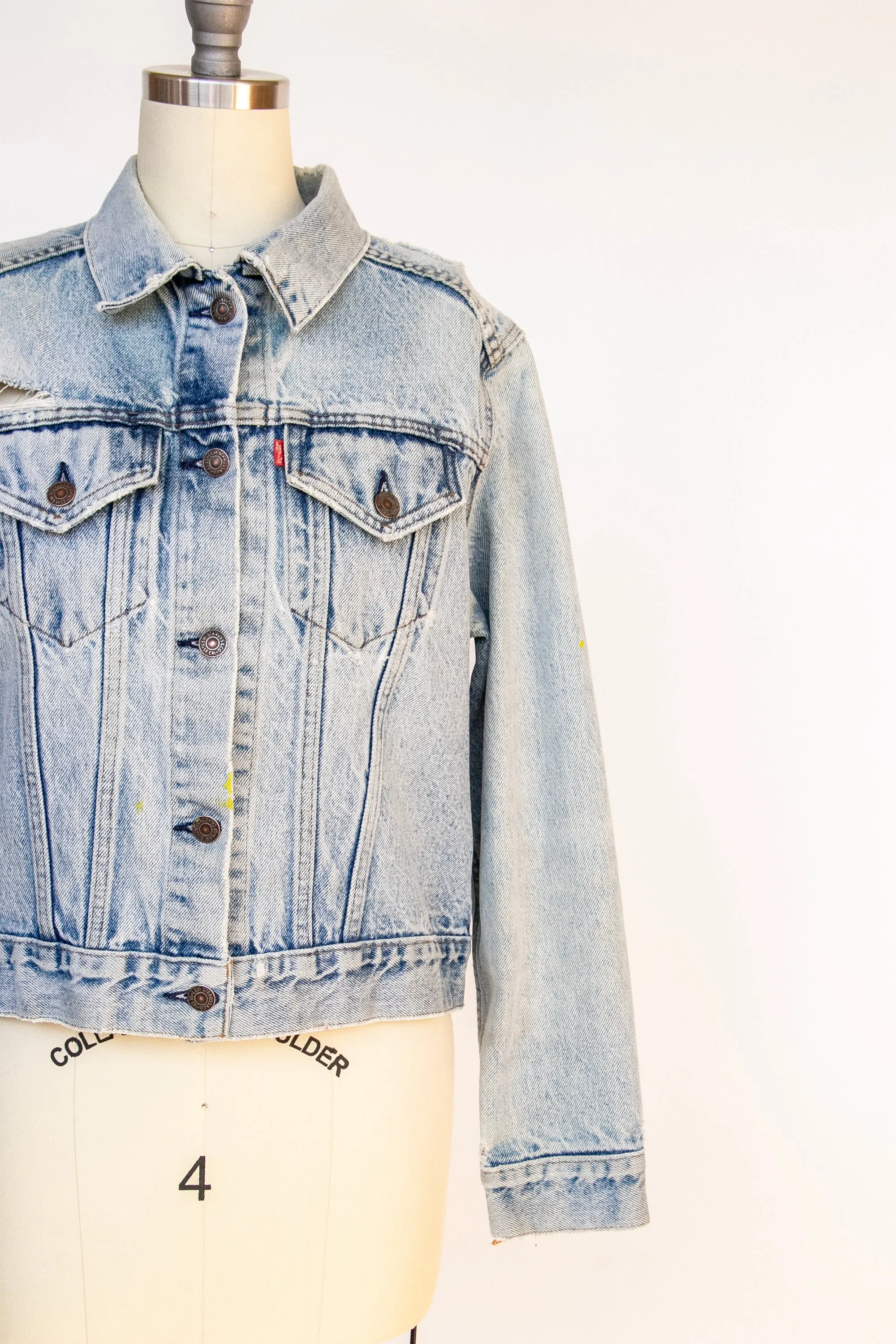 1970s Levi's Denim Jacket Distressed S