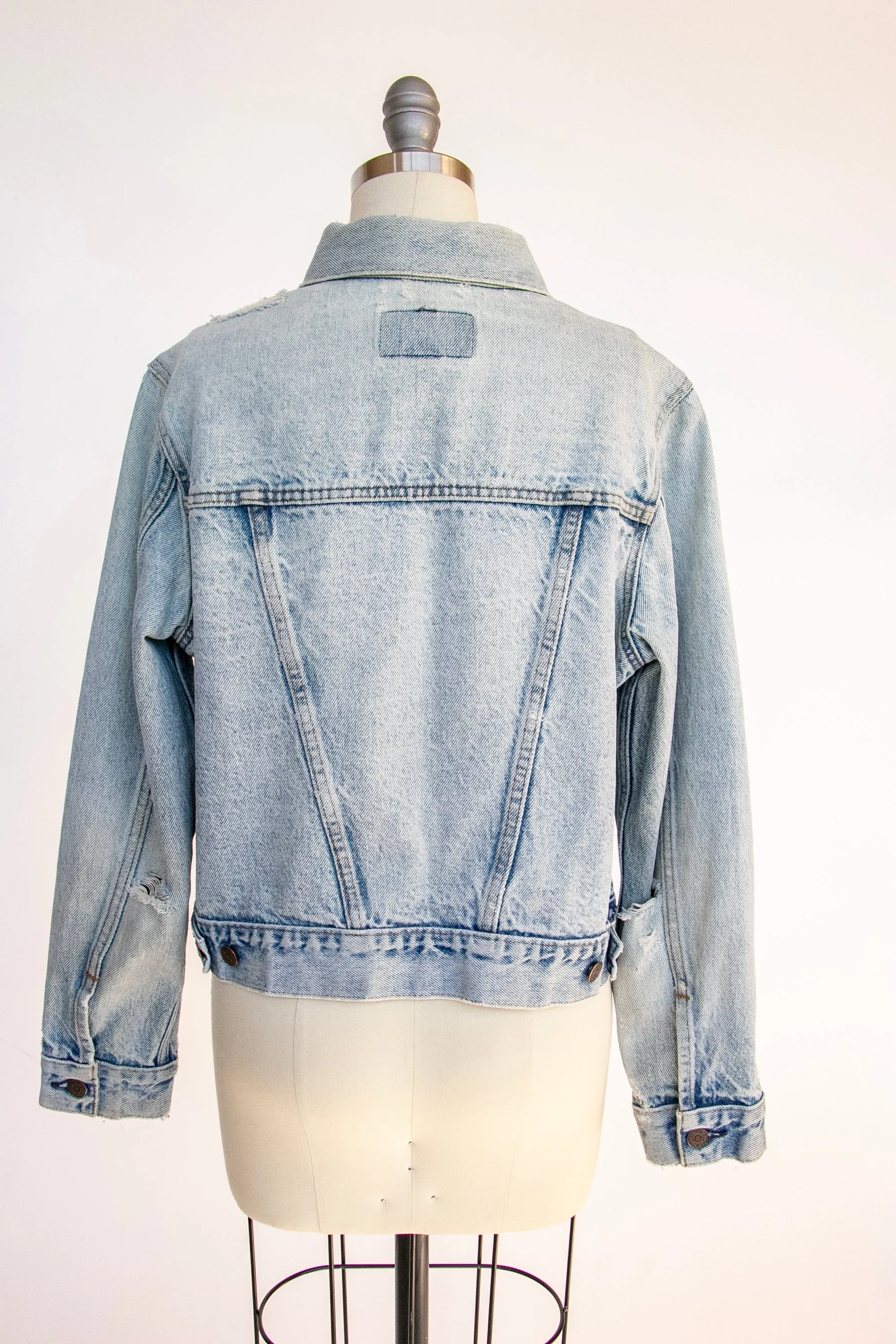 1970s Levi's Denim Jacket Distressed S