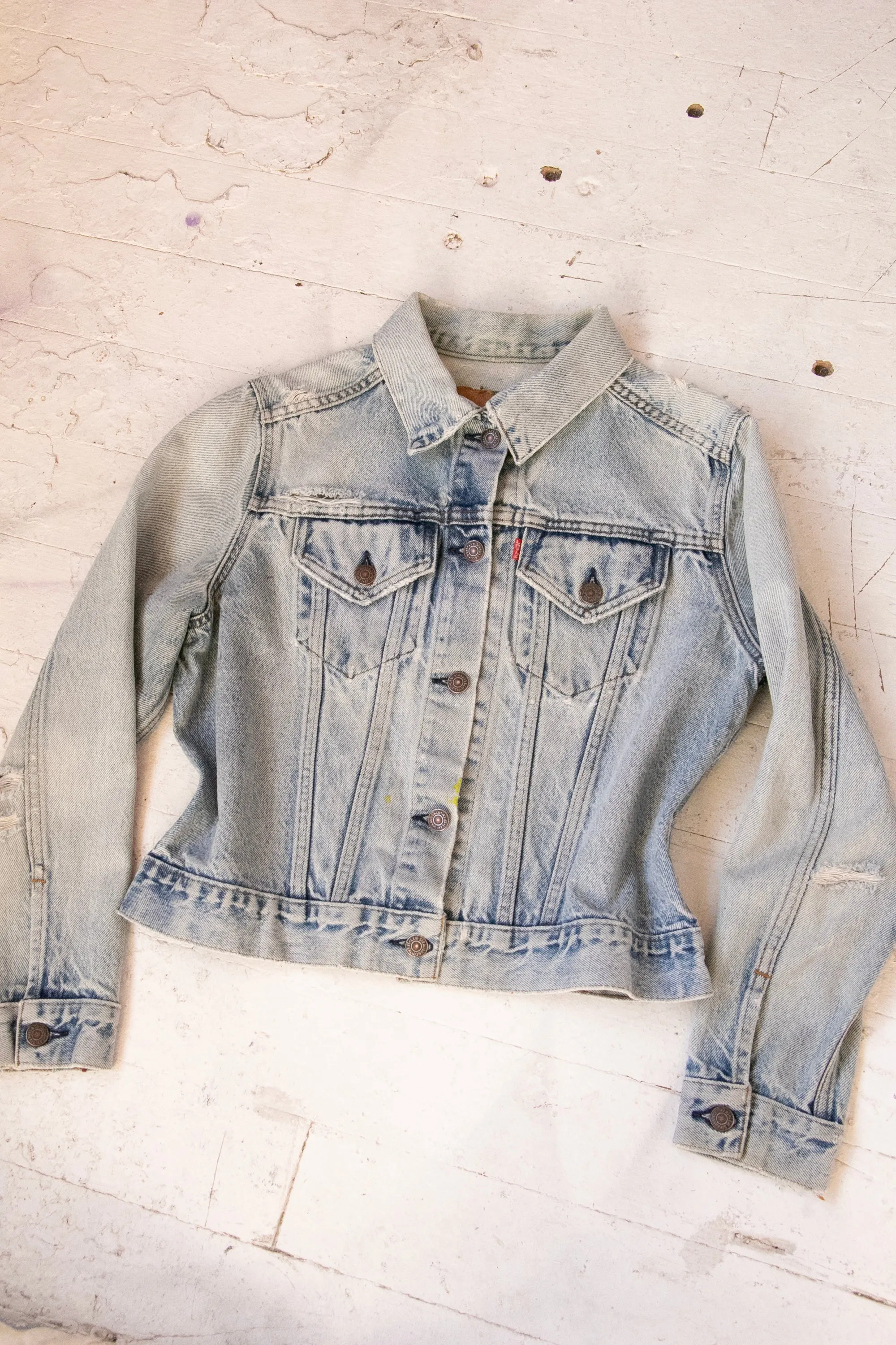 1970s Levi's Denim Jacket Distressed S