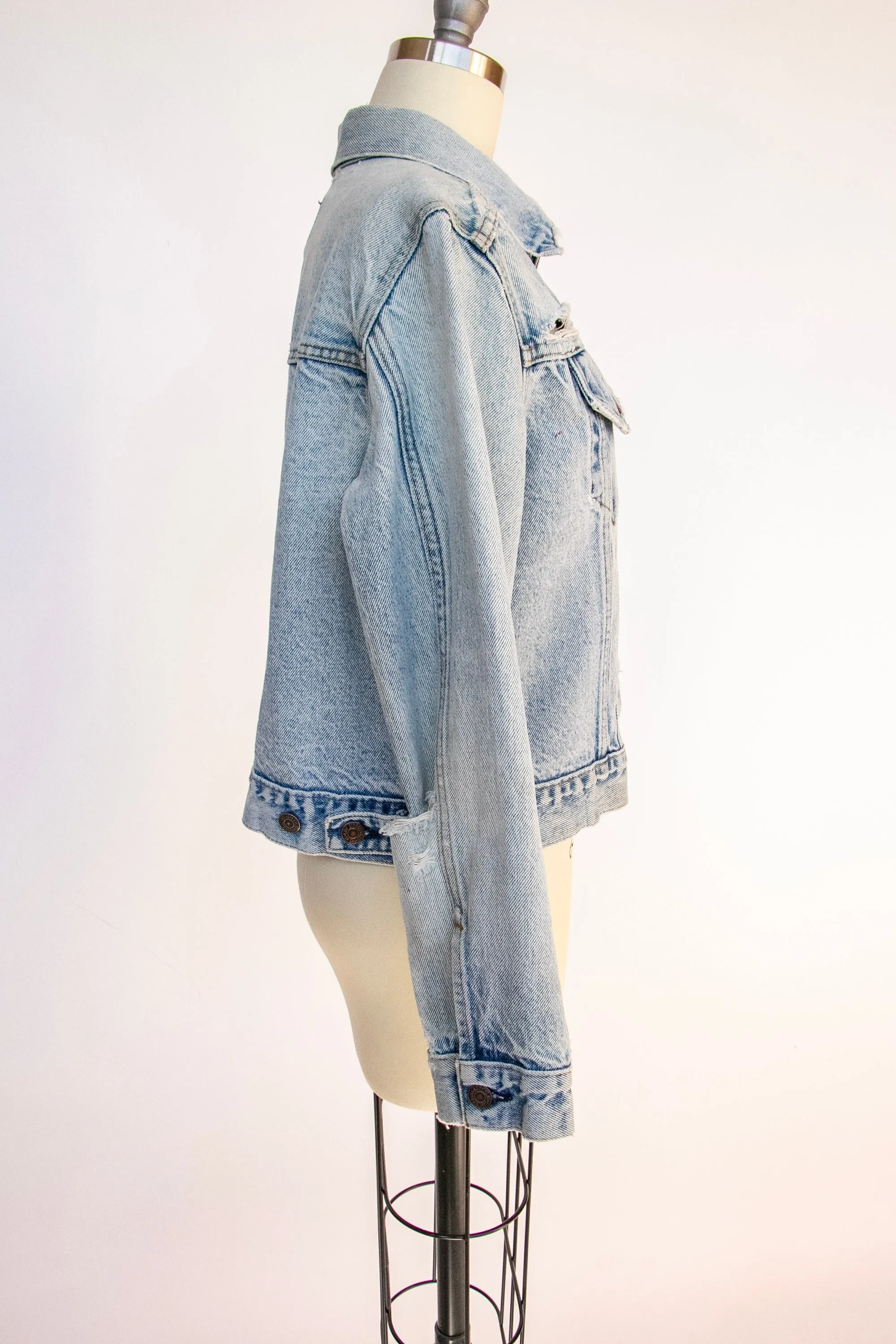 1970s Levi's Denim Jacket Distressed S