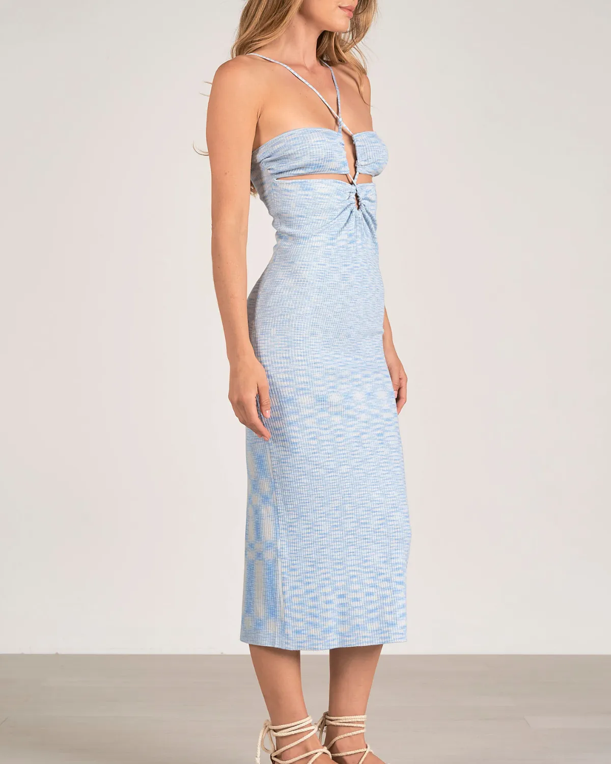 2024 Elan Keyhole Midi Dress- Rb5988