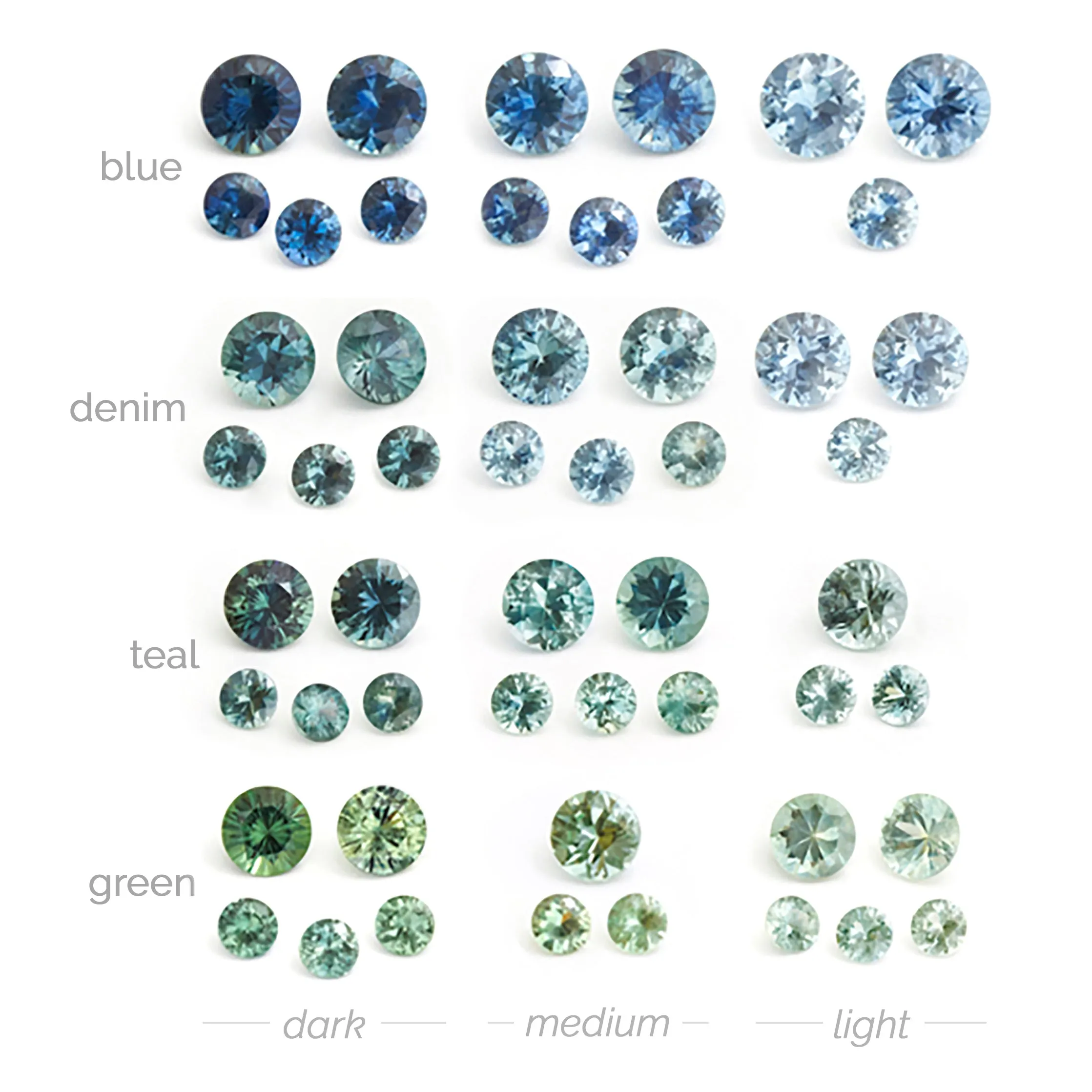 4 to 5.5mm Medium Denim Montana Sapphire Rounds