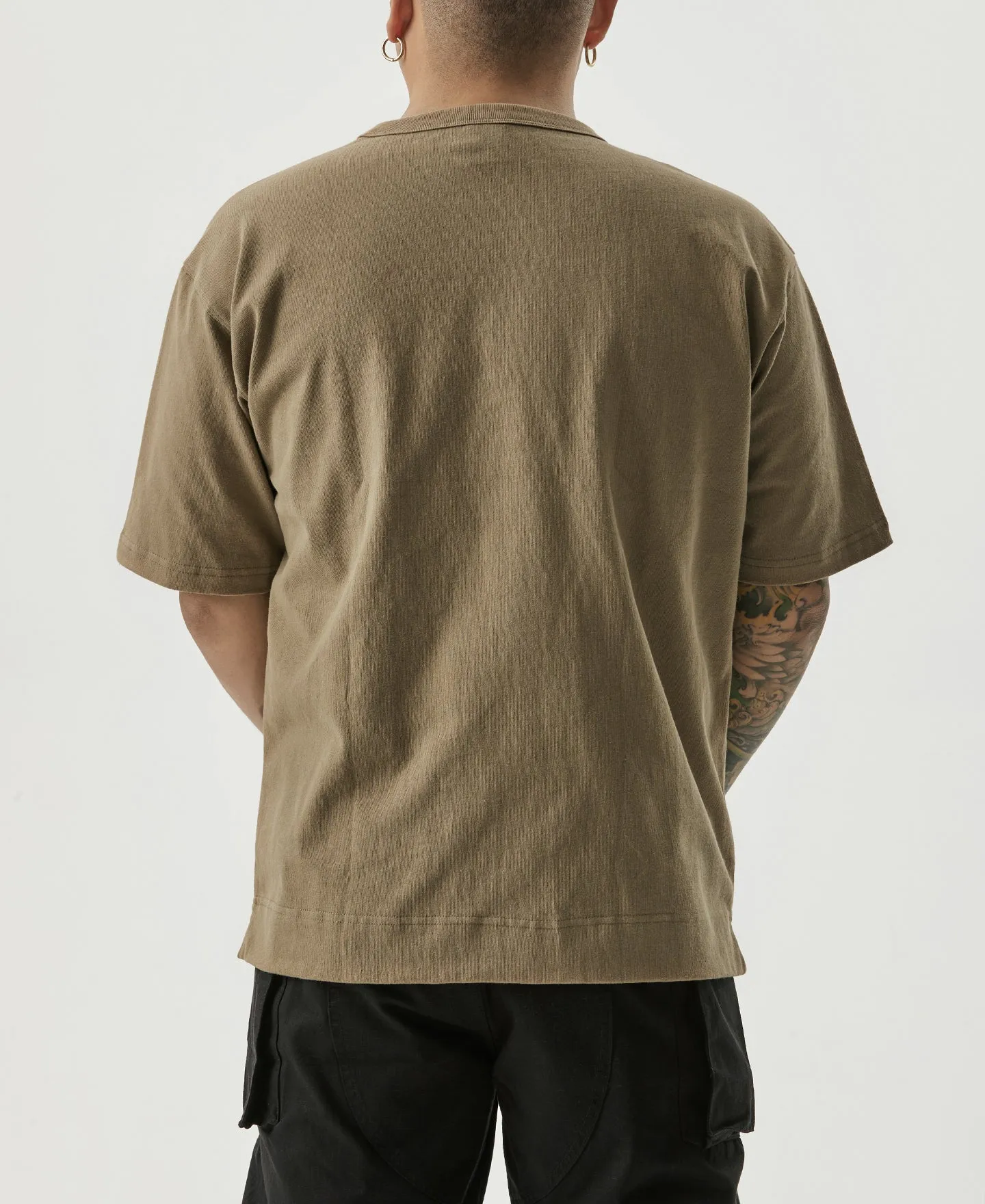 9.8 oz Cotton Classic Pocket T-Shirt - Khaki