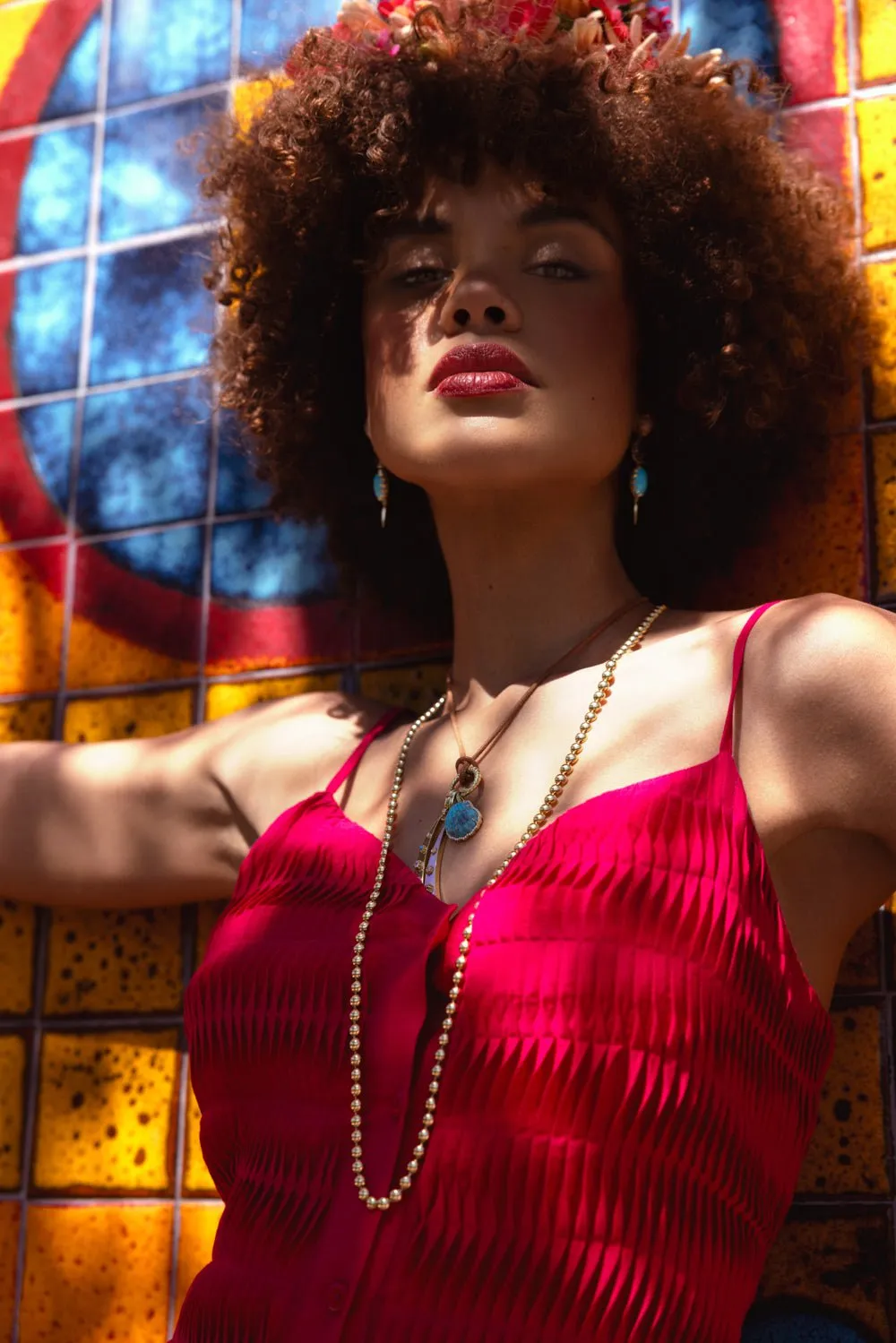 Adjustable Leather Snake Necklace
