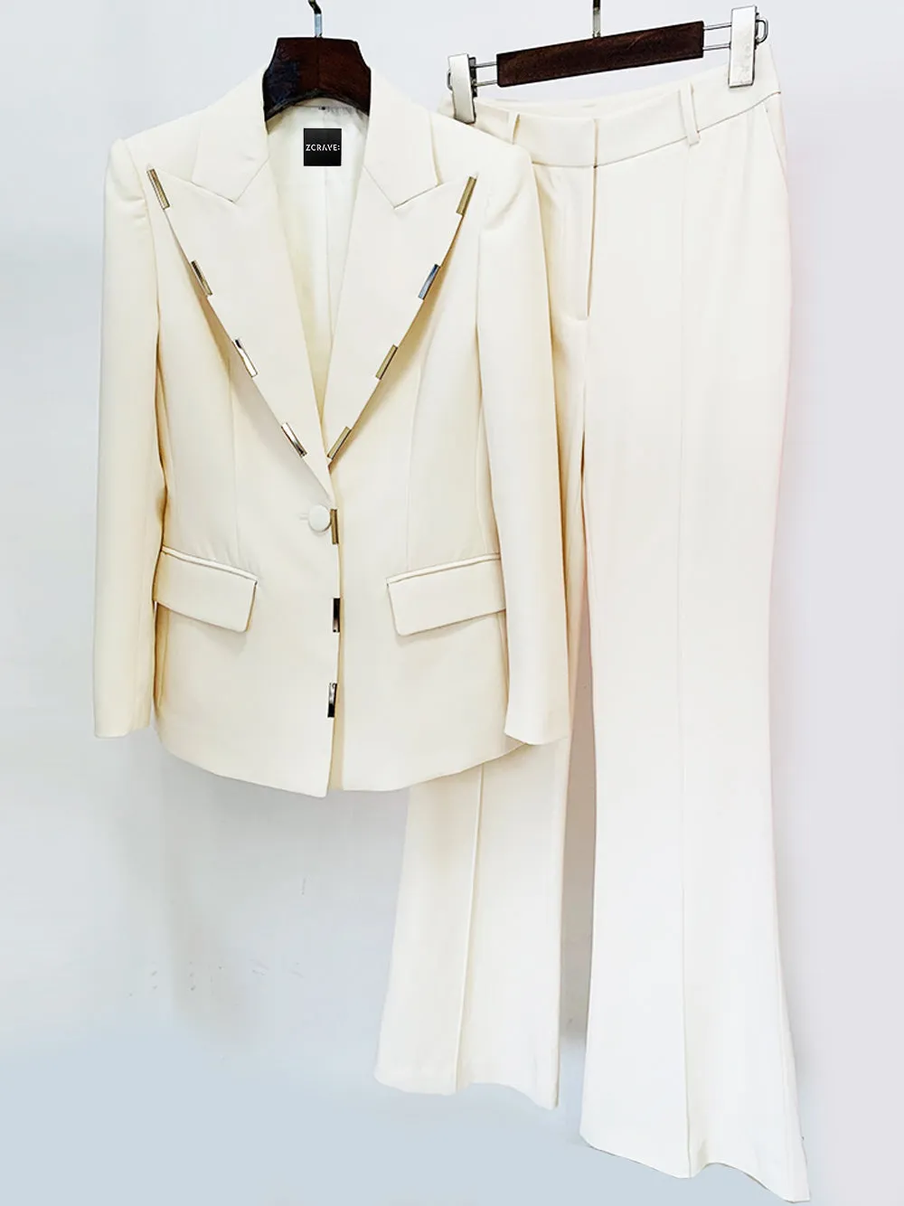 AIMI Blazer & Pants Set in Ivory
