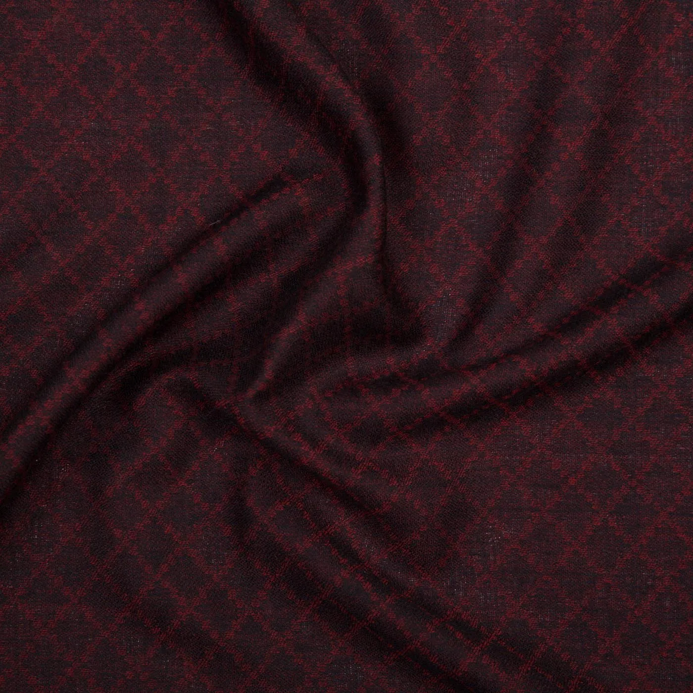 Aiza Maroon Woolen Lohi Shawl