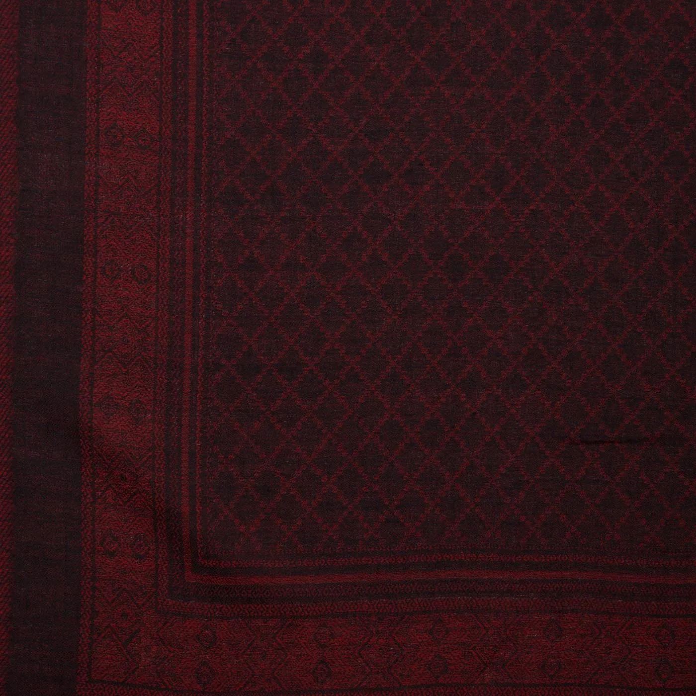 Aiza Maroon Woolen Lohi Shawl