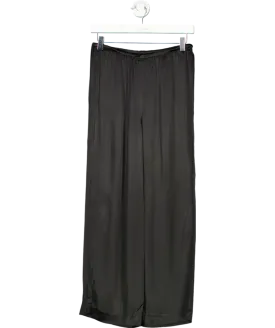 & Other Stories Black Pull On Satin Trousers UK 6