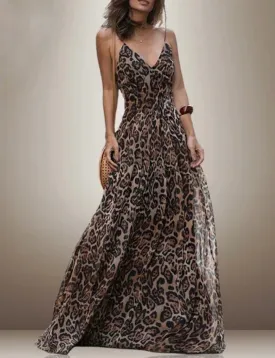 ANISA LEOPARD DRESS