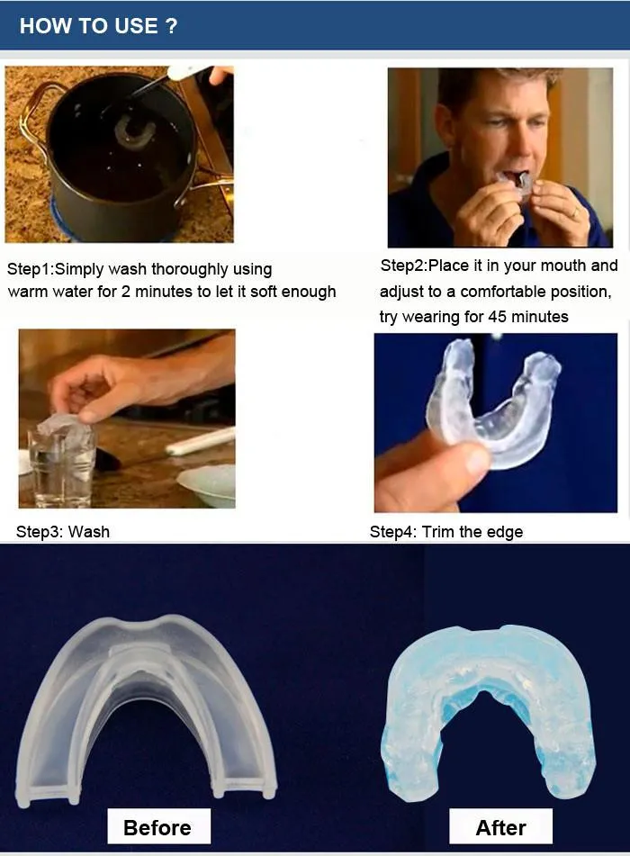 Anti Snore Soft Silicone Mouthpiece Stop Snoring Solution