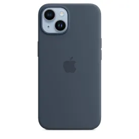 Apple iPhone 14 Pro Silicone Case Mptf3Z Storm Blue With Magsafe
