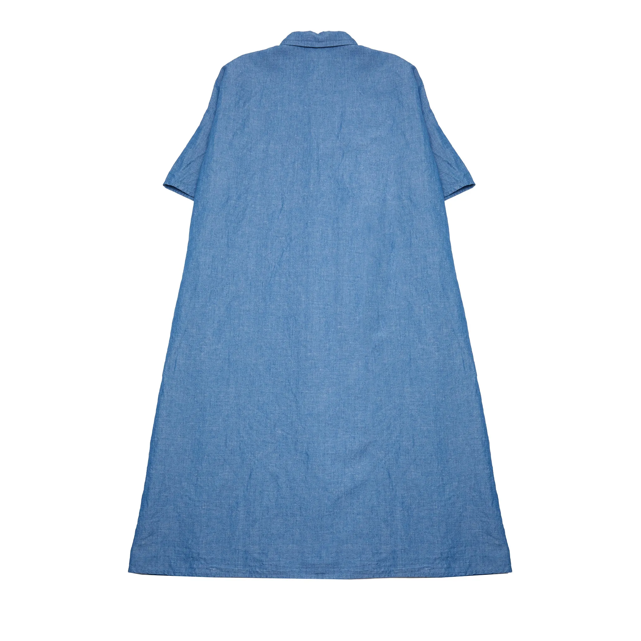 Apuntob Button Up Dress in Denim