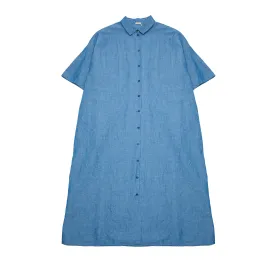 Apuntob Button Up Dress in Denim