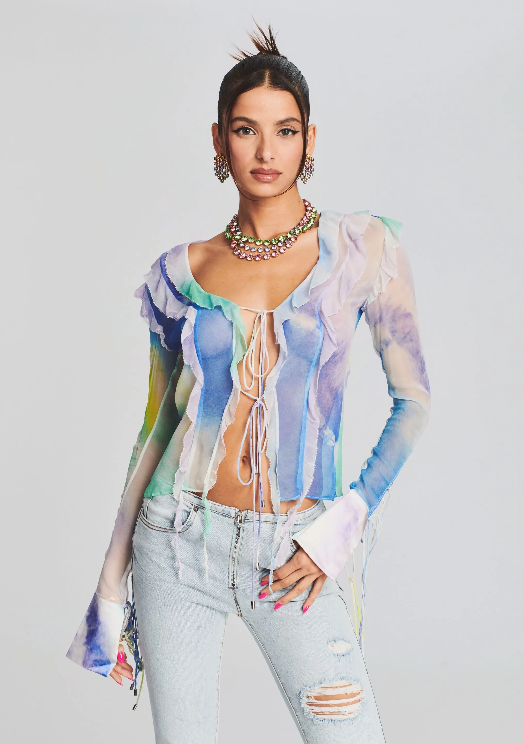 Aviva Silk Chiffon Blouse