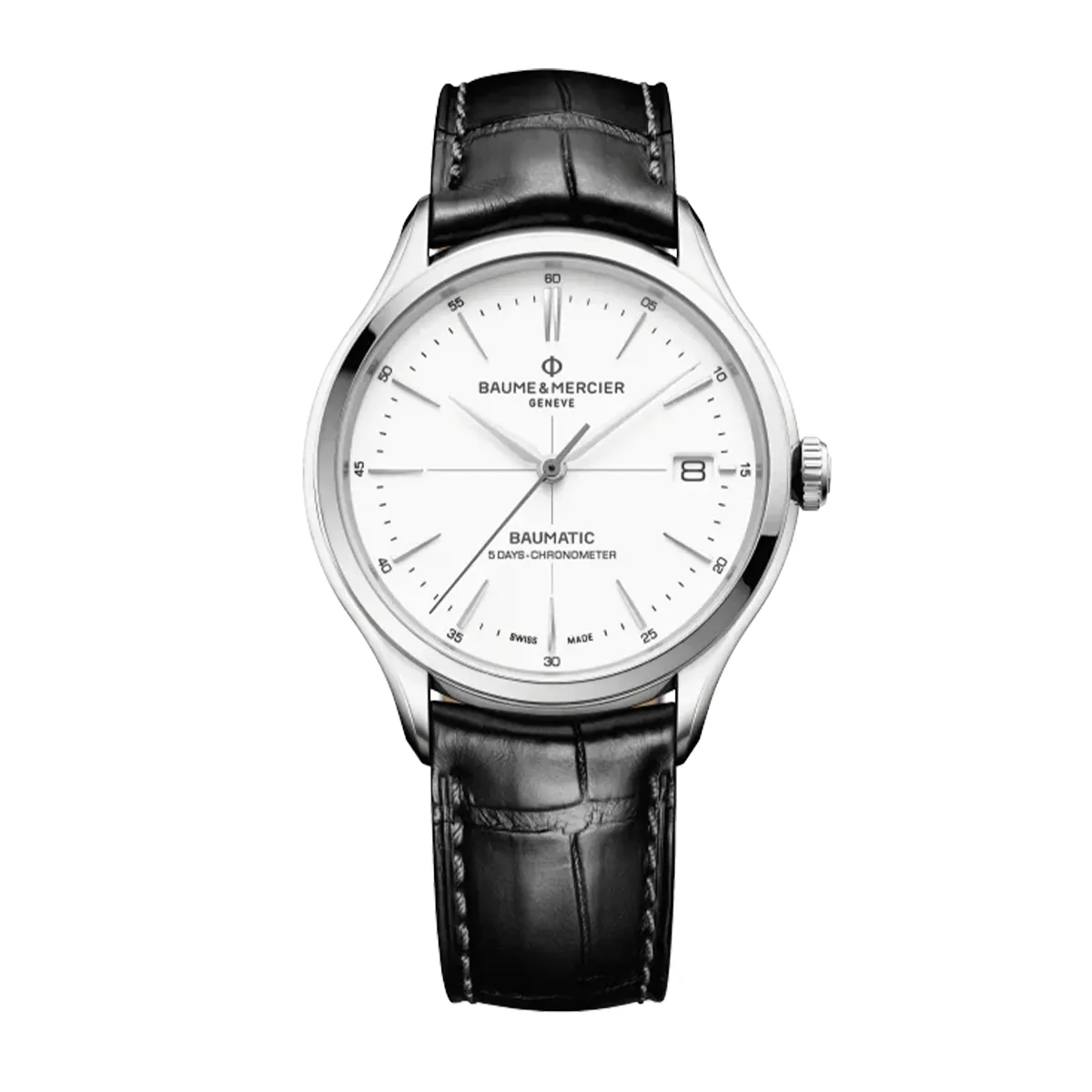 Baume & Mercier Clifton 40mm White Dial Automatic Men's Watch