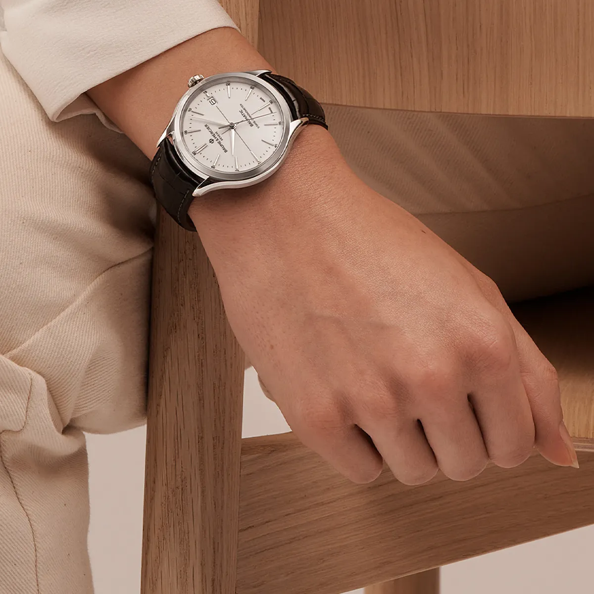 Baume & Mercier Clifton 40mm White Dial Automatic Men's Watch