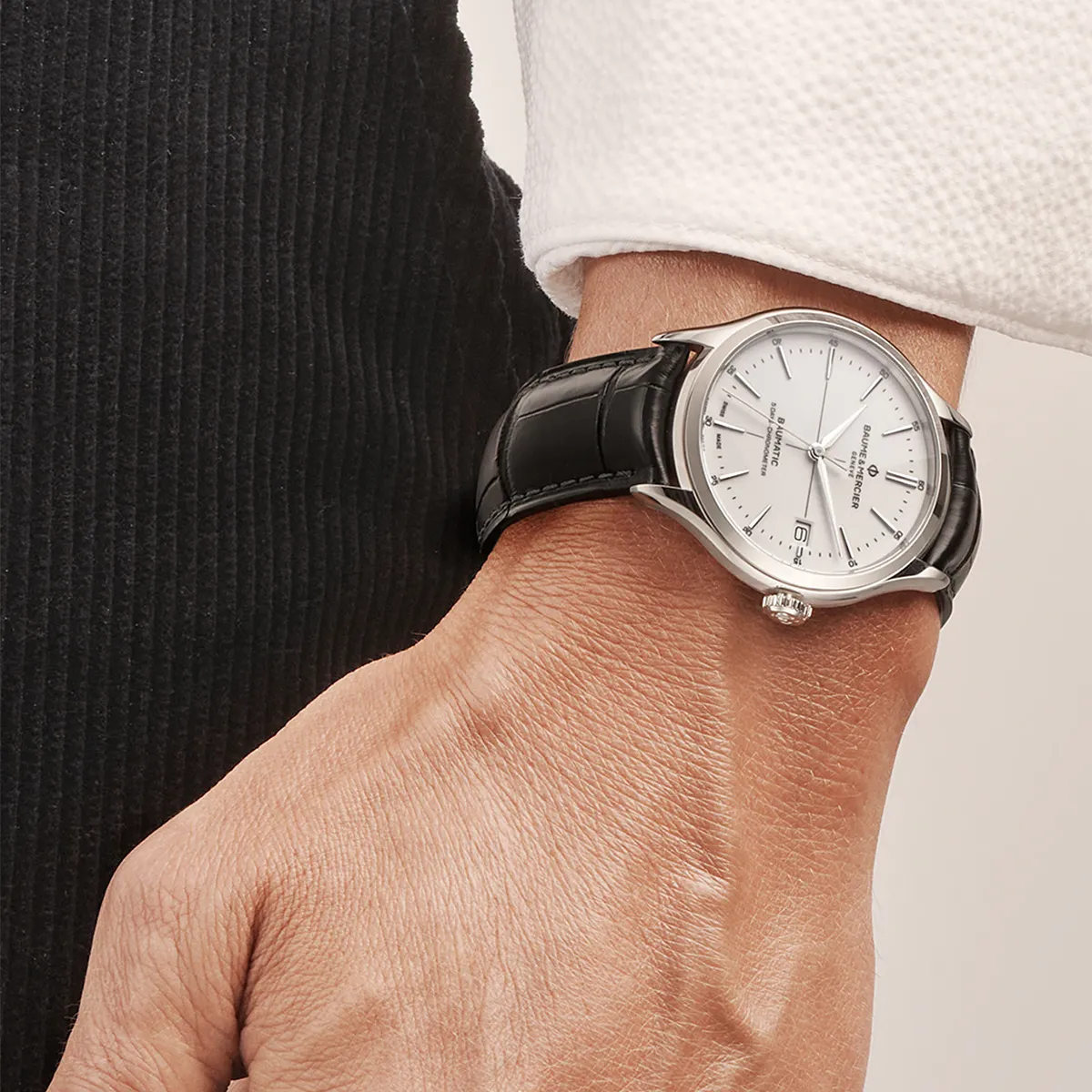 Baume & Mercier Clifton 40mm White Dial Automatic Men's Watch