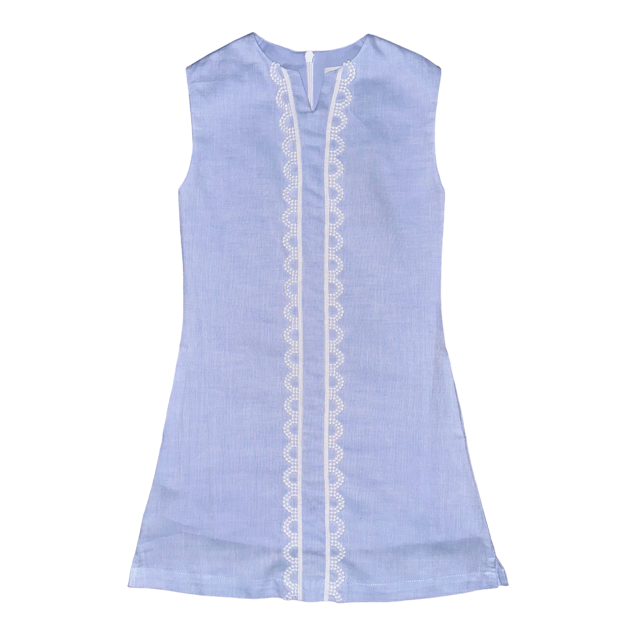 Belle Shift Dress – Bluffton Blue Linen