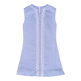 Belle Shift Dress – Bluffton Blue Linen