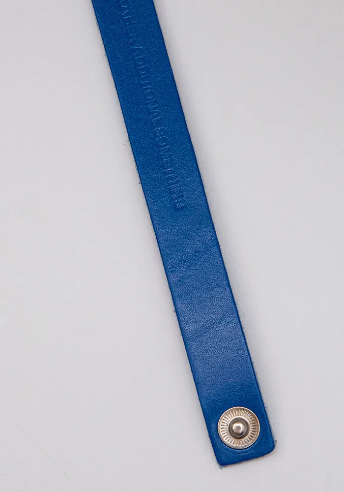 BLESS N°73 LEATHER STRIPE ELECTRIC BLUE DOSHABURI LIMITED EDITION
