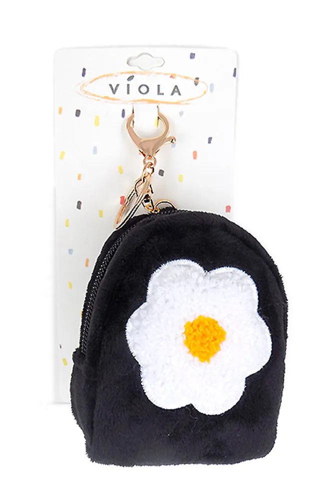 [BOGO] TD0411 Flower Egg Backpack Key Chain