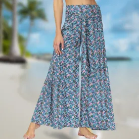 Bohemian Style Digital Print Floor-Length Pants