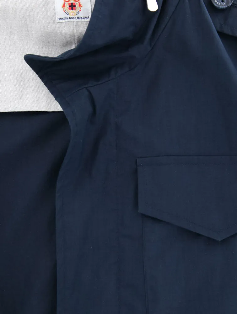 Borrelli Navy Blue Windbreaker