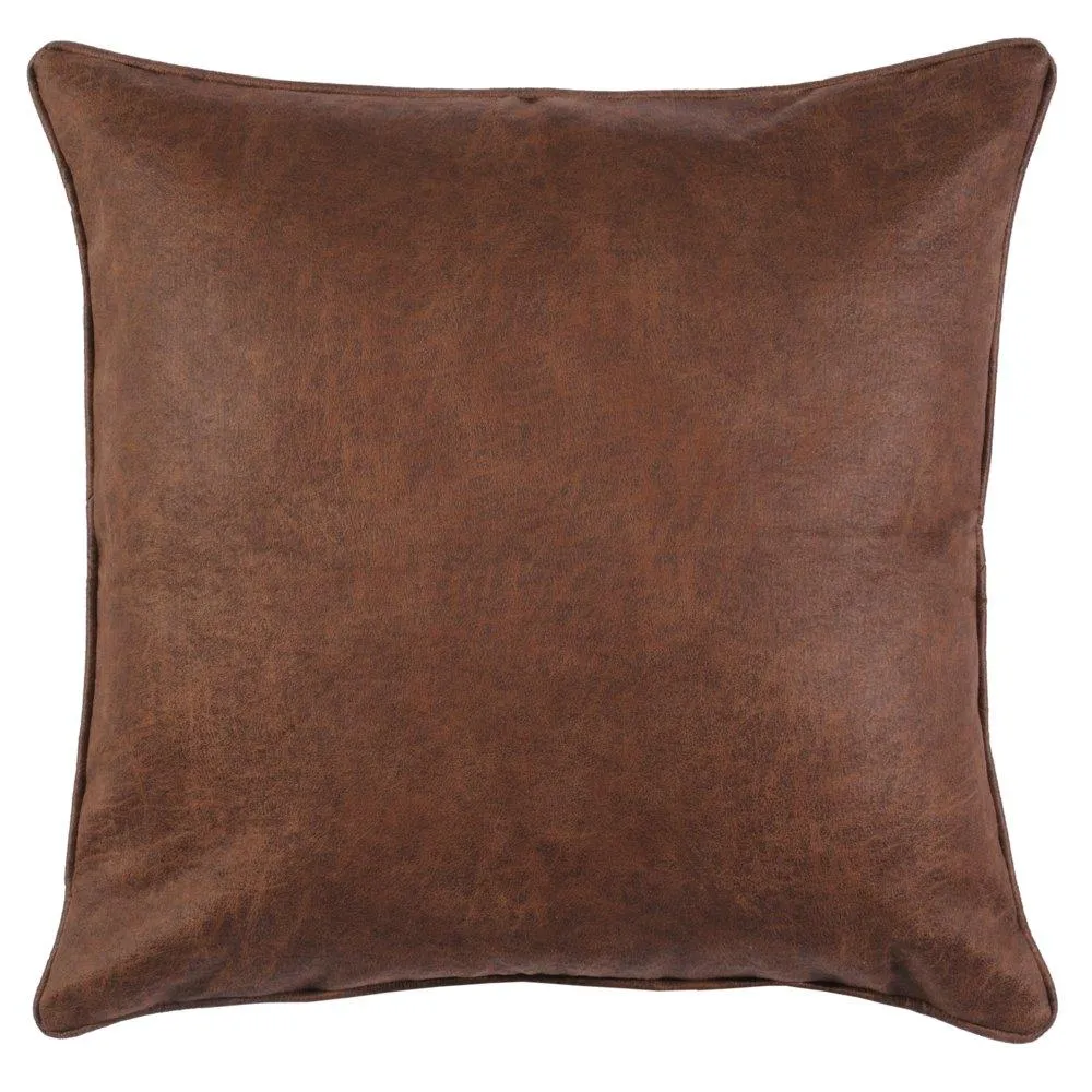 Bourbon Faux Leather Euro Sham