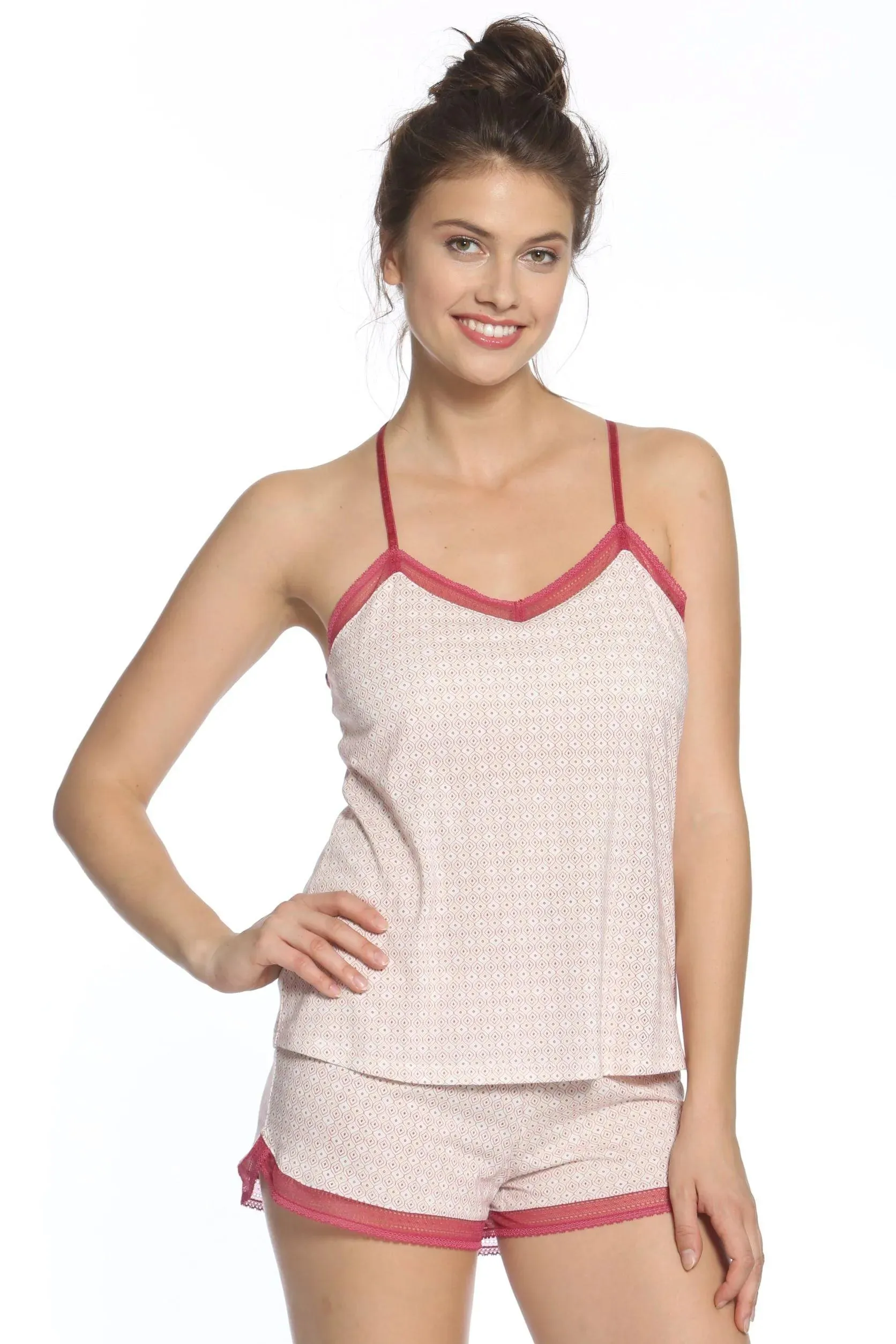 Bridgette Racerback Camisole Boxer PJ Set - Sales Rack