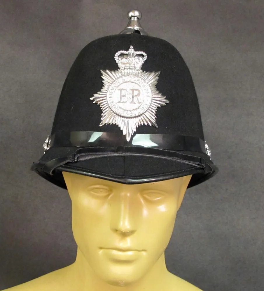 British Bobby Police Helmet: Ball Top