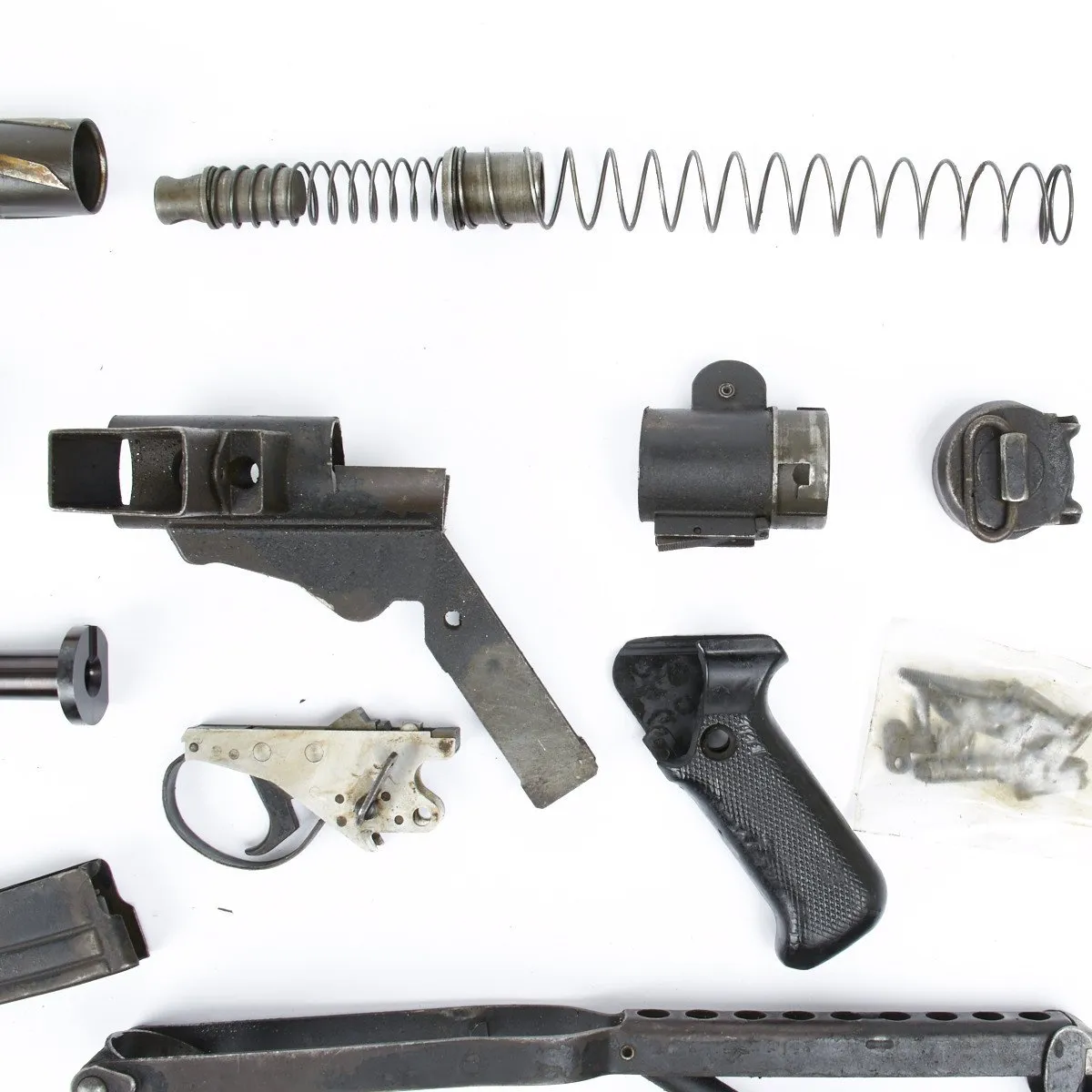 British Sterling SMG MK IV Parts Set with Barrel and Magazine