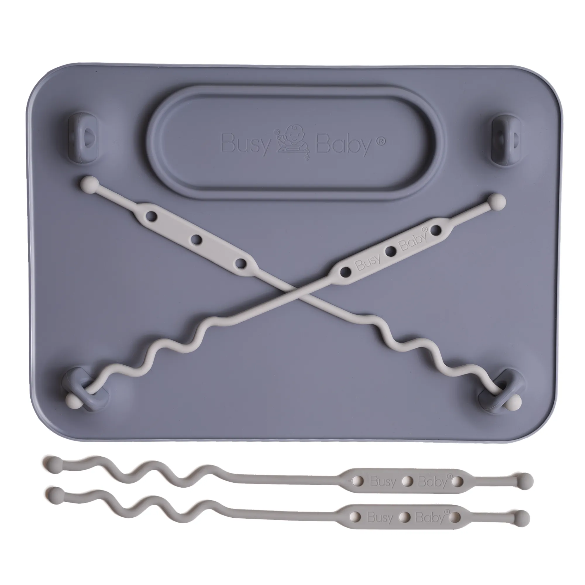 Busy Baby Silicone Placemat - 4 tether version