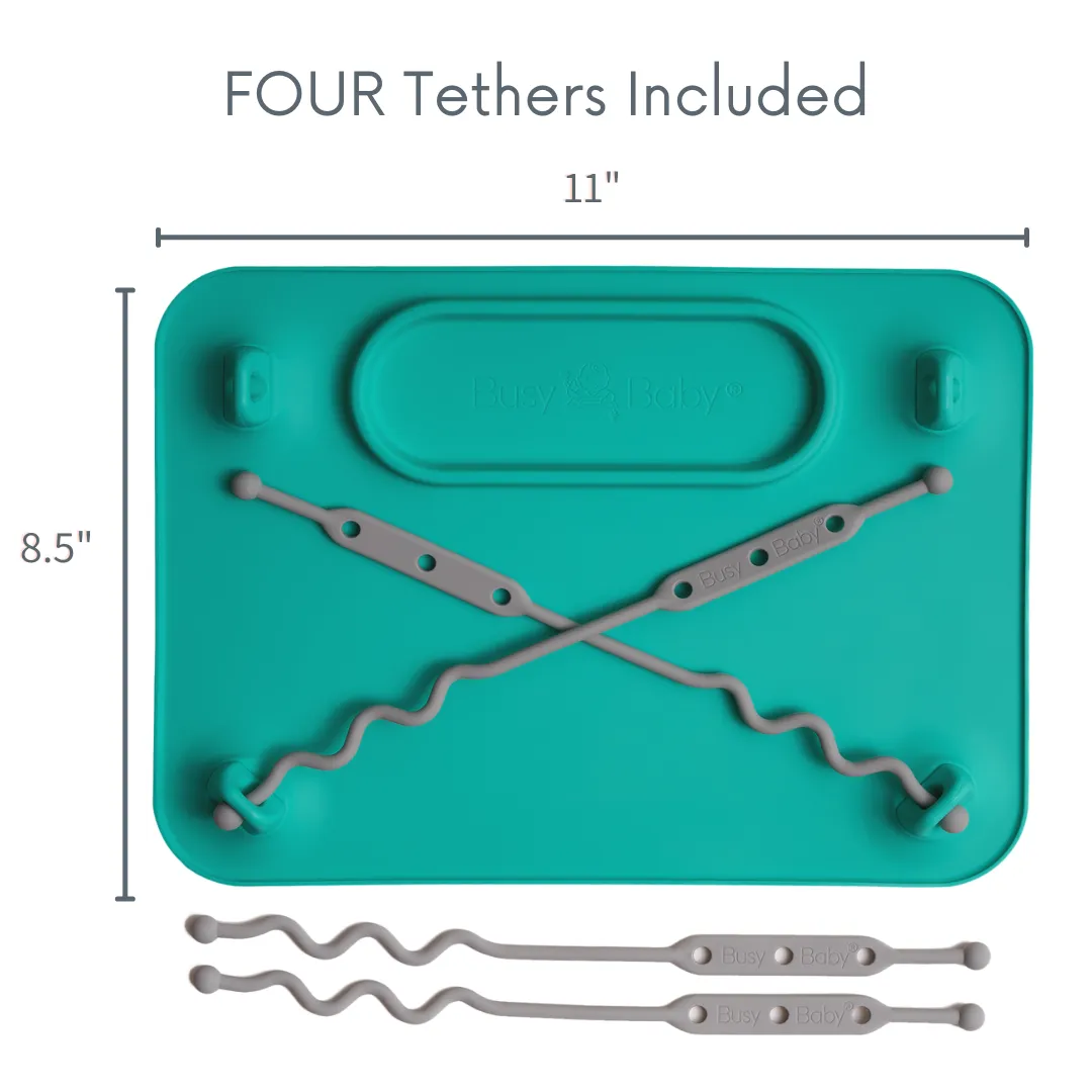 Busy Baby Silicone Placemat - 4 tether version