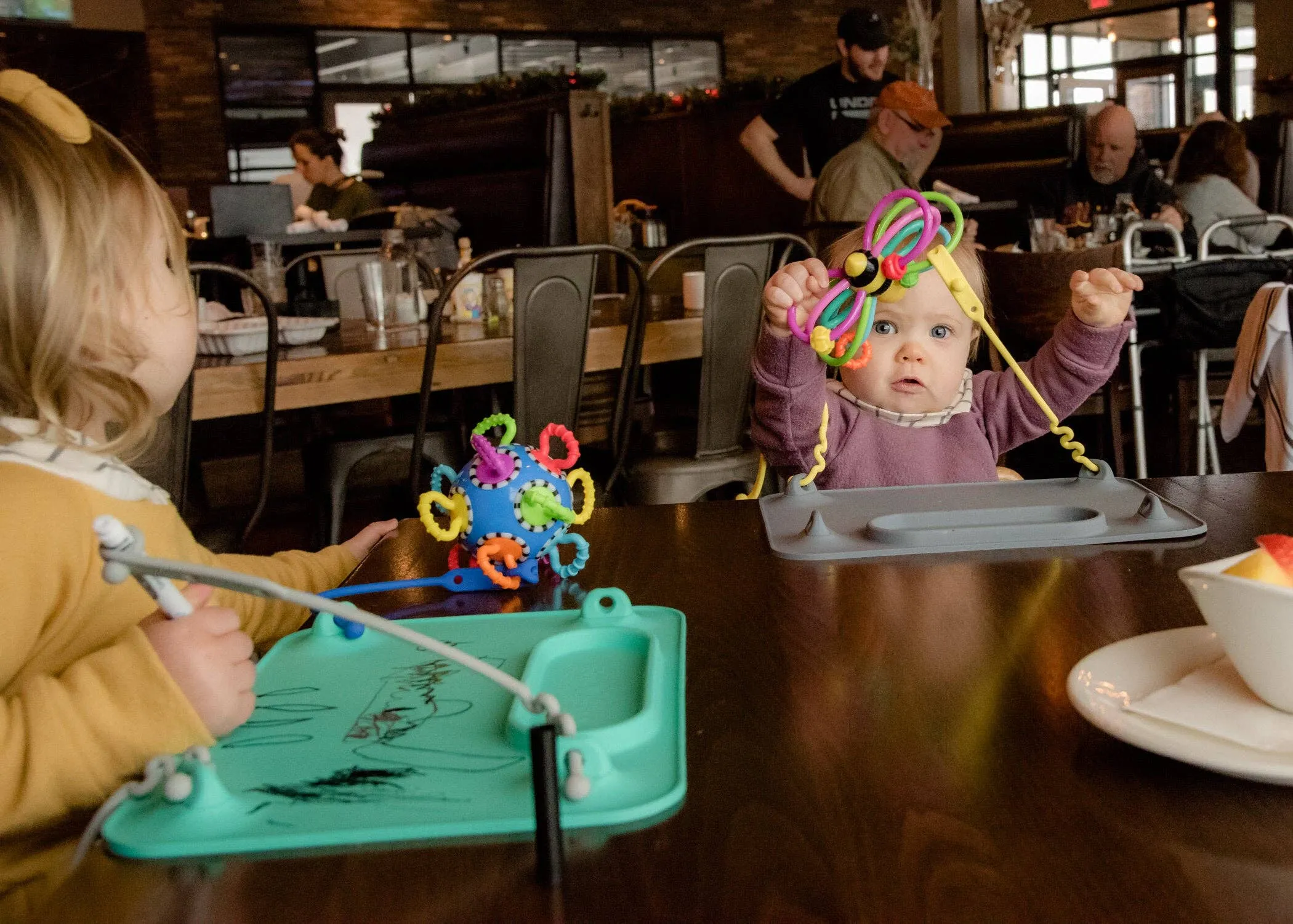 Busy Baby Silicone Placemat - 4 tether version