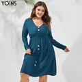Buttons V-Neck Sexy Pleated Party Sundress
