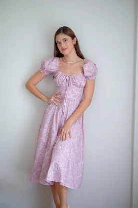 Camilla midi dress - pink floral