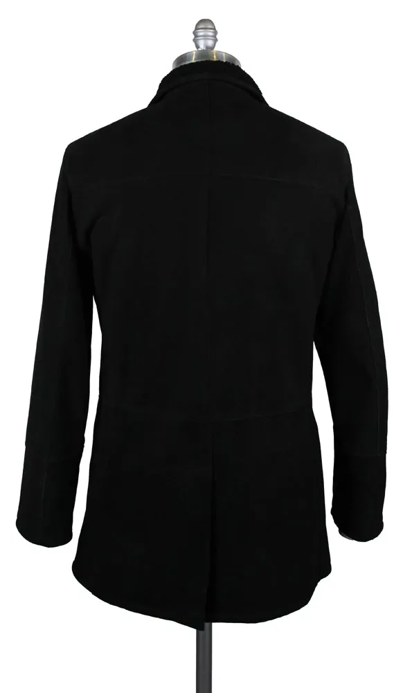 Cesare Attolini Black Leather Jacket
