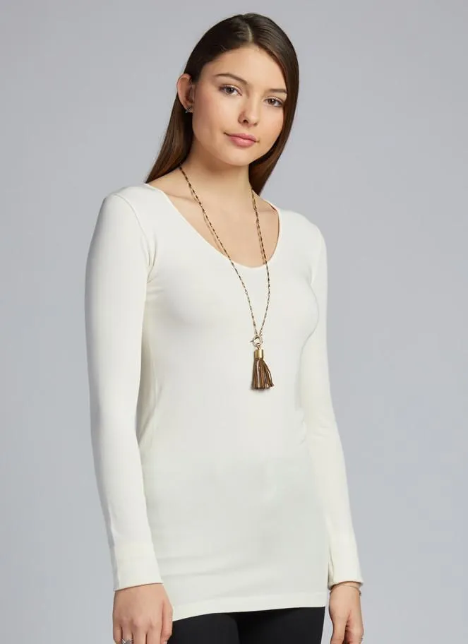 C'est Moi, CEBT1207 Bamboo v-neck long sleeve top
