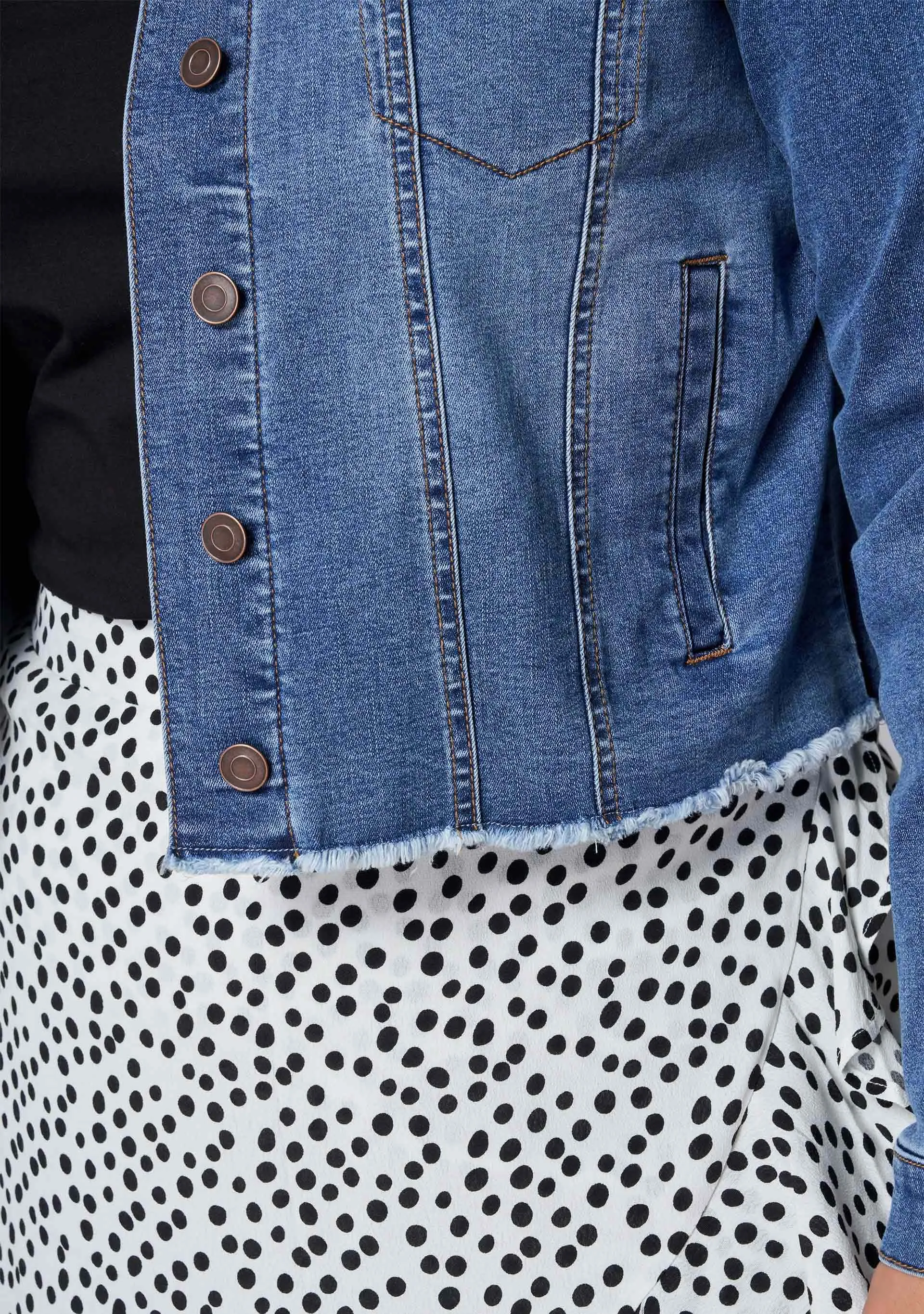 Chatterbox Crop Denim Jacket