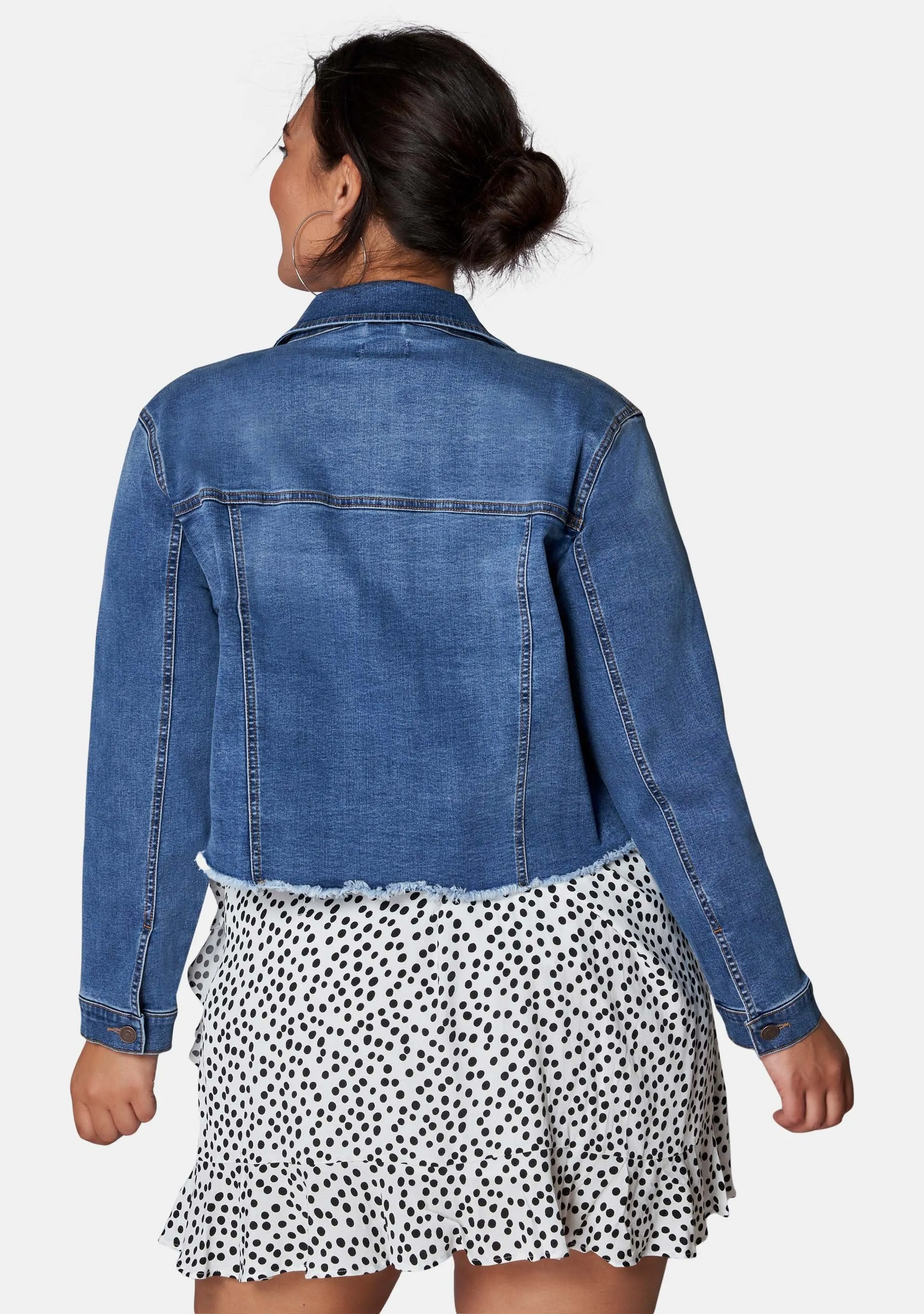 Chatterbox Crop Denim Jacket